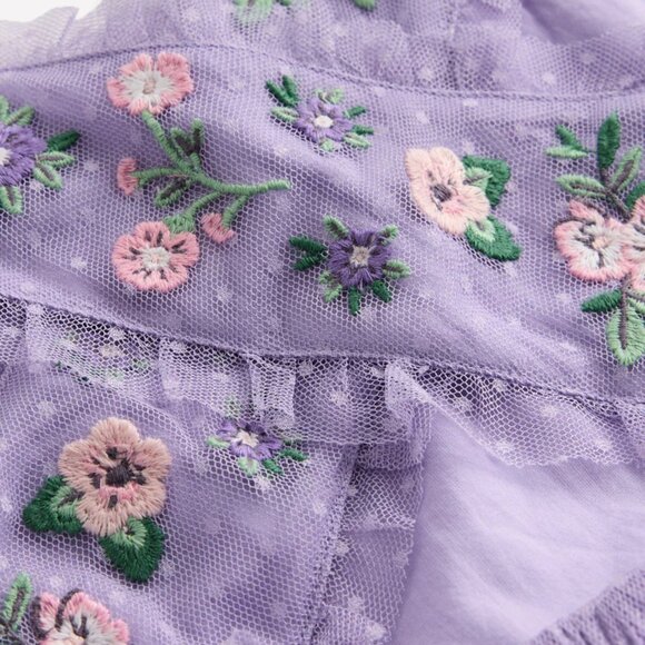 NWT Mini Boden Tulle Cross-Back Dress - Picture 3 of 7